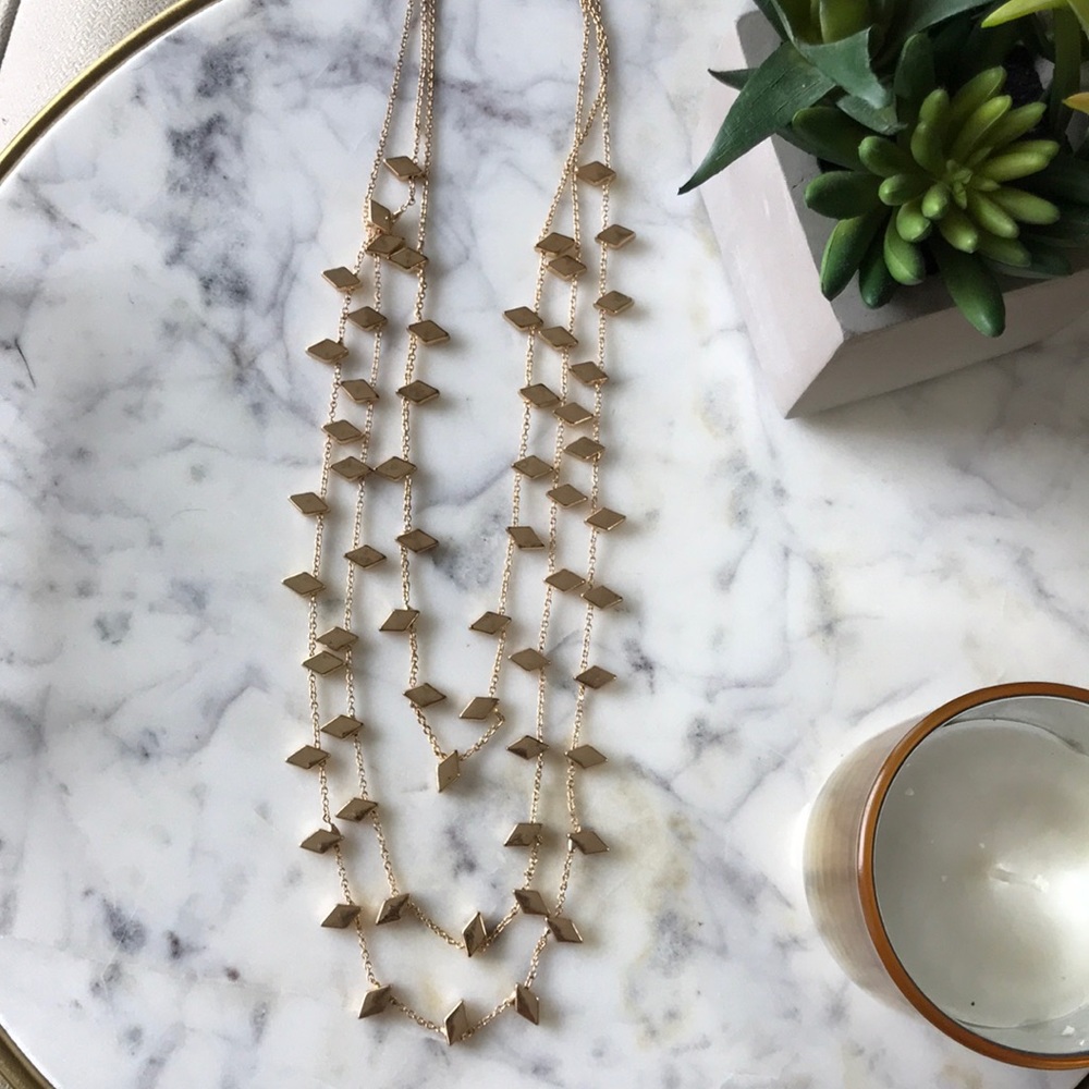Three layer Gold necklace
